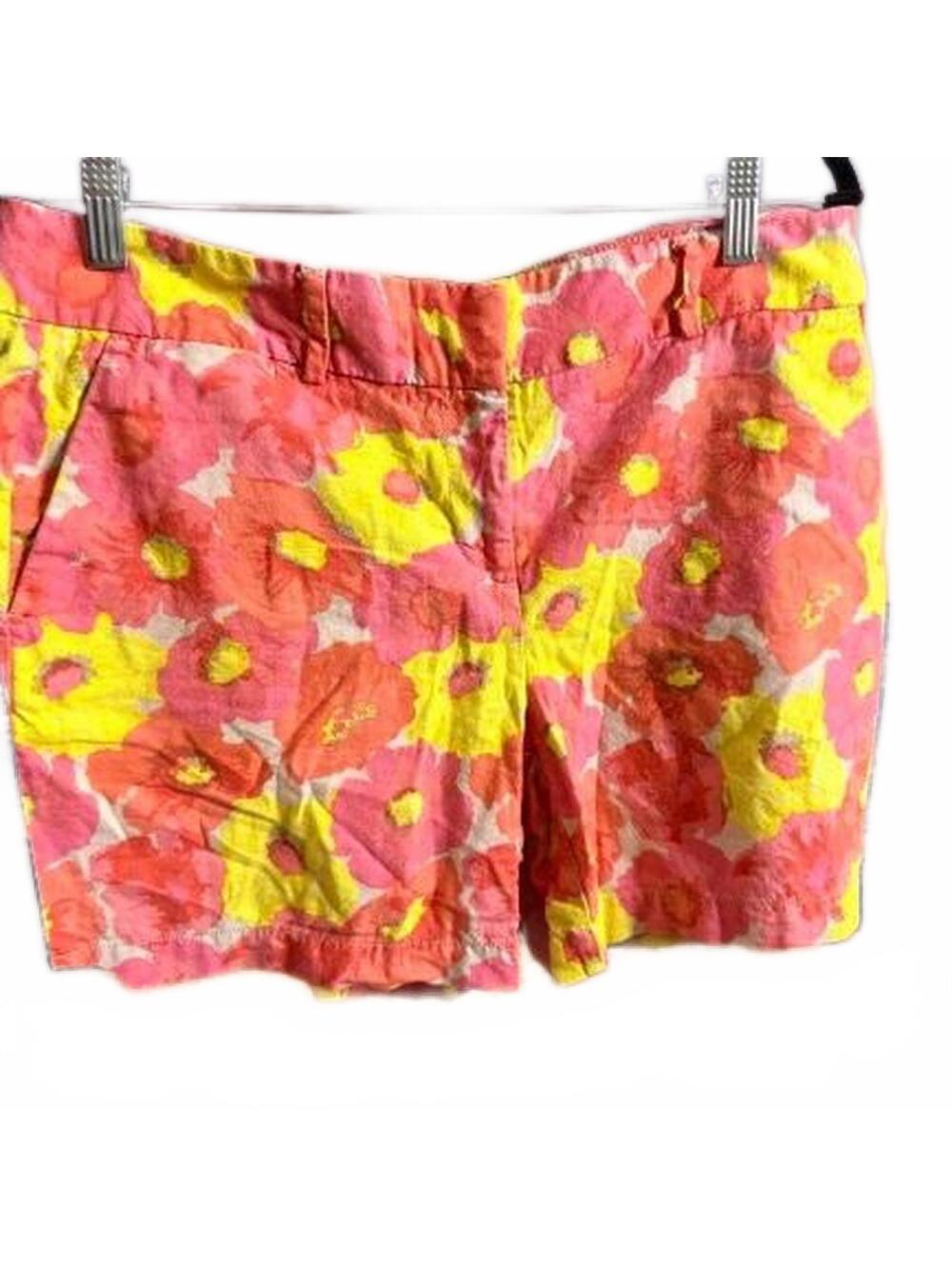 Loft Pink and Yellow Floral Shorts